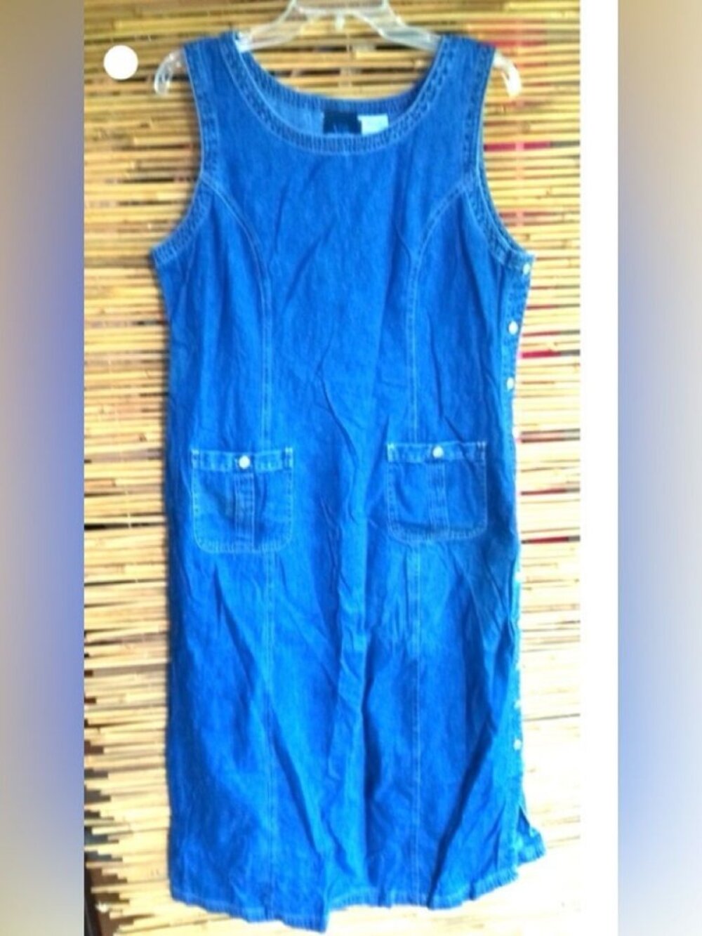 Vintage Studio L Y2K Cotton Jeans Denim Cottagecore Jumper Dress